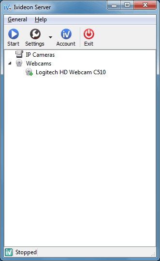Ivideon Webcam Surveillance Screenshot
